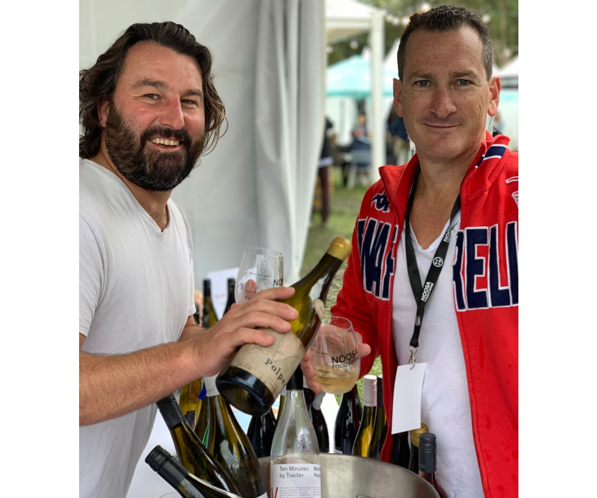 Polperro Wine tasting with Sam Coverdale and Travis Schultz at Noosa Food and Wine Festival